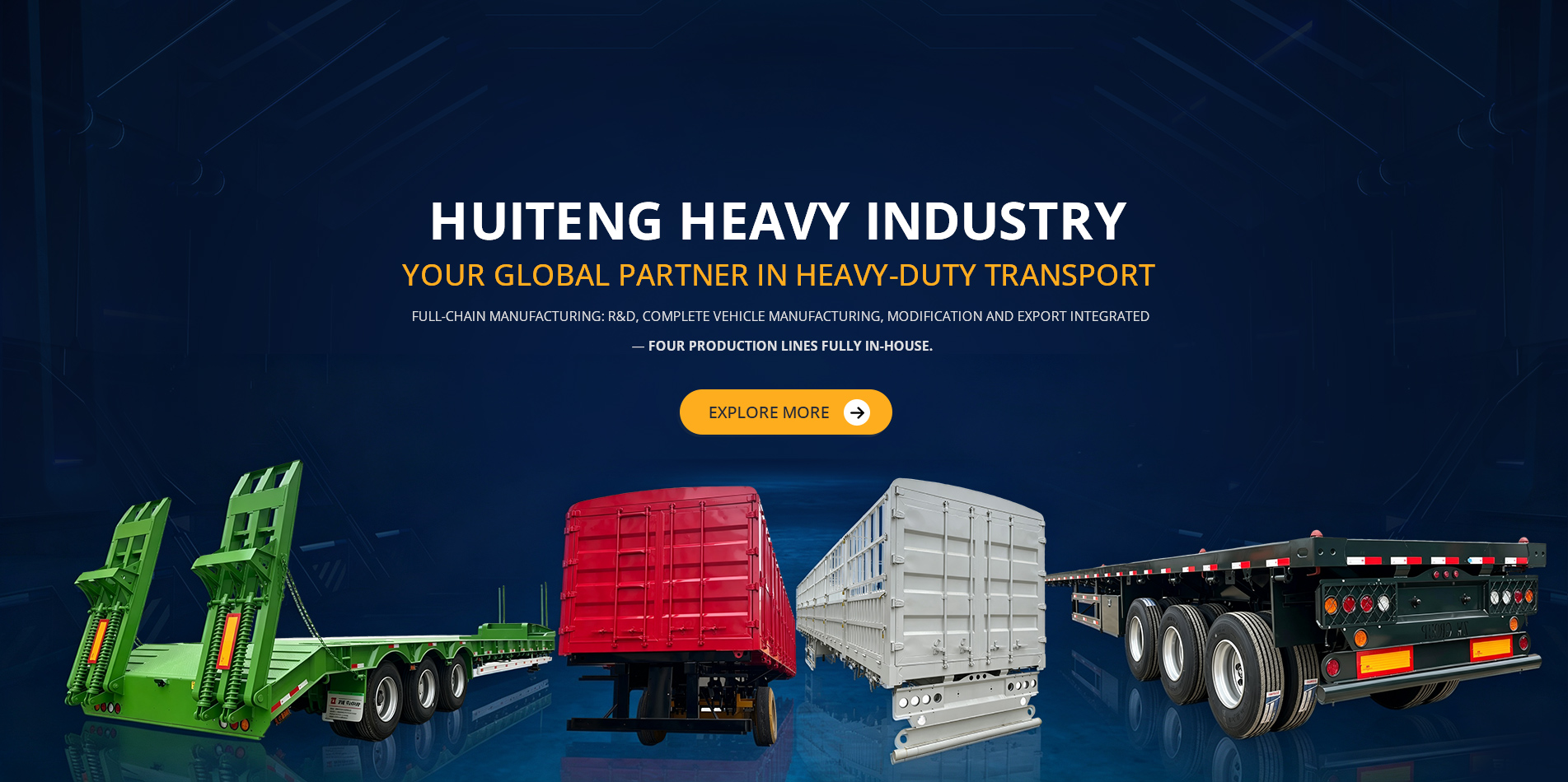 Huiteng Heavy Industry heavy-duty transport trailers
